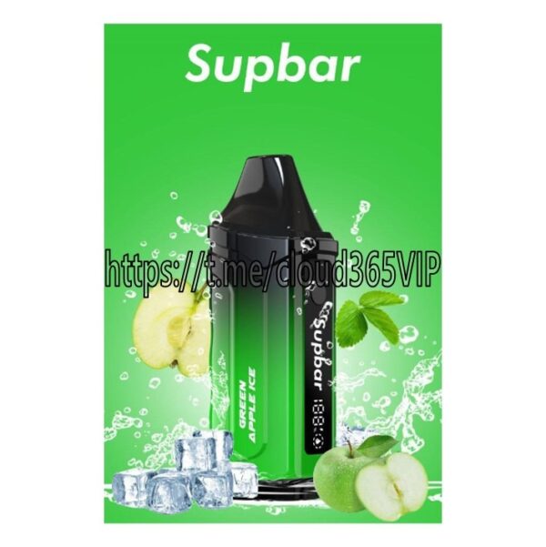 [SUPBAR 15000] GREEN APPLE ICE