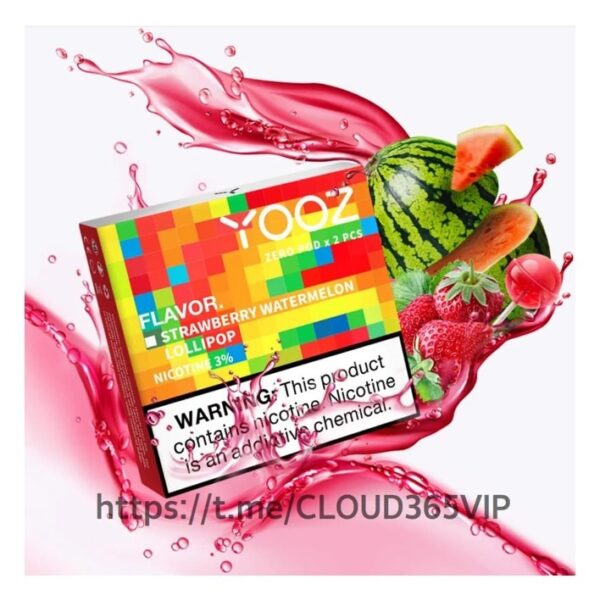 [YOOZ POD] STRAWBERRY WATERMELON CANDY FLAVOR