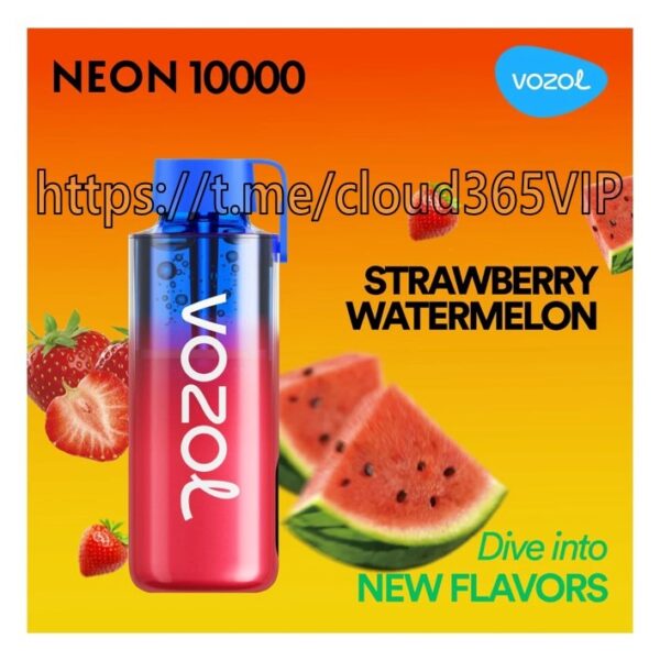 [VOZOL NEON 10000] STRAWBERRY WATERMELON