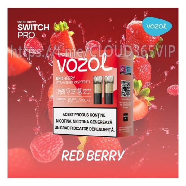 [VOZOL POD] RED BERRY (STRAWBEERY RASPBERRY)