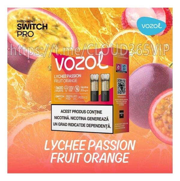 [VOZOL POD] LYCHEE PASSIONFRUIT ORANGE