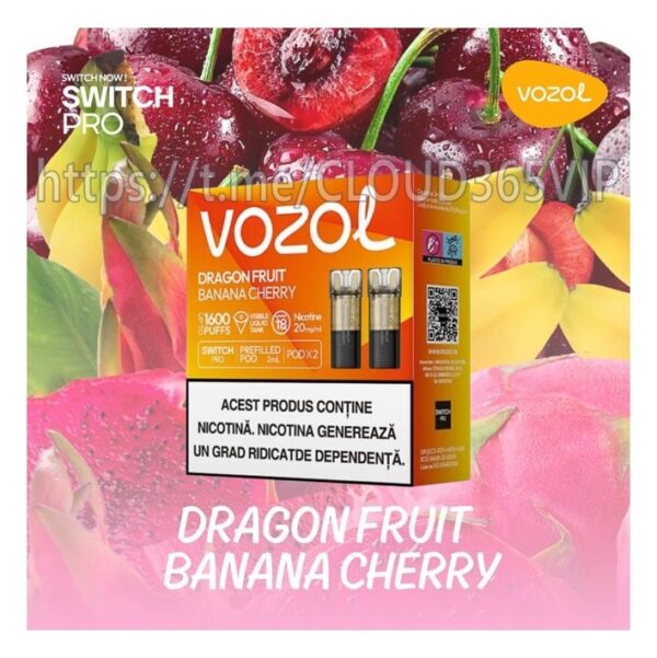 [VOZOL POD] DRAGON FRUIT BANANA CHERRY