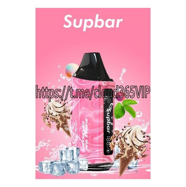 [SUPBAR 15000] BUBBLE GUM ICE CREAM