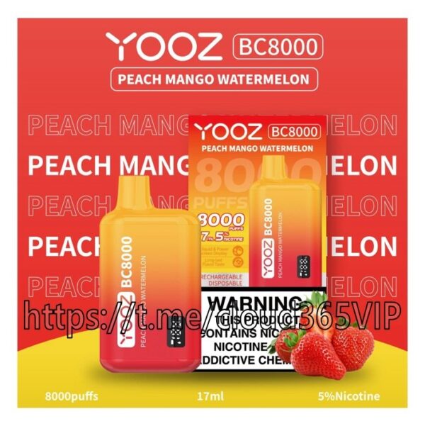 [YOOZ BC 8000] PEACH MANGO WATERMELON