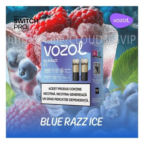 [VOZOL POD] BLUE RAZZ