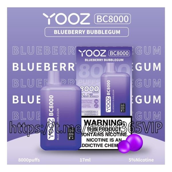 [YOOZ BC 8000] BLUEBERRY BUBBLE GUM