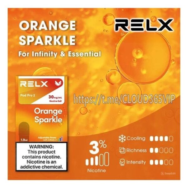 [RELX POD] ORANGE SPARKLE