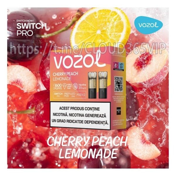 [VOZOL POD] CHERRY PEACH LEMONADE