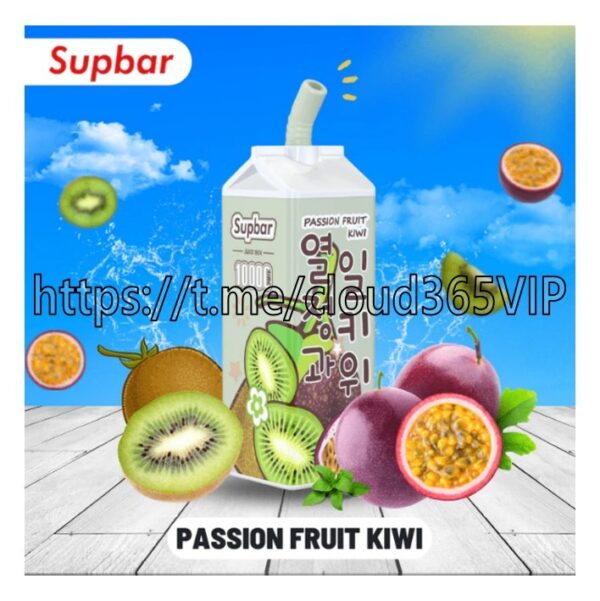 [SUPBAR JUICE BOX 10000] PASSION FRUIT KIWI