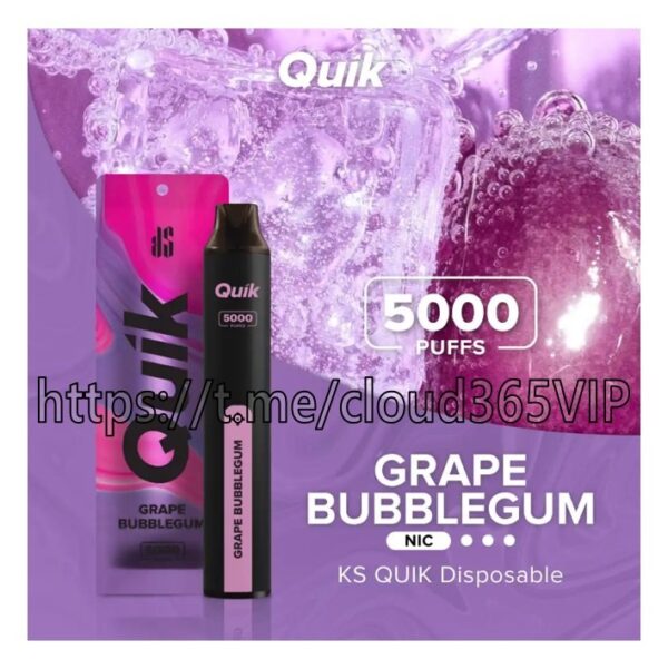 [QUIK 5000] GRAPE BUBBLEGUM