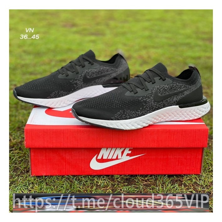 Nike Epic React Flyknit Black Dark Grey1