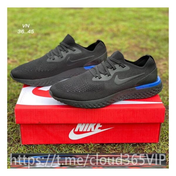 [A] NIKE EPIC REACT FLYKNIT BLACK RACER BLUE